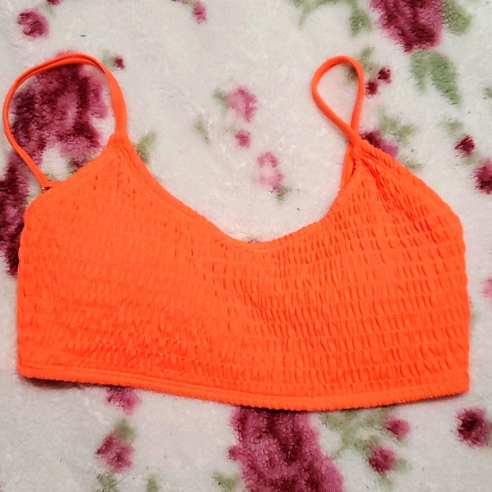 Orange bikini top